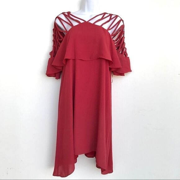 NWT Gianni Bini Marina Dress Spiced Red size S - Picture 1 of 11